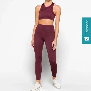Beyond Yoga Burgundy Leggings